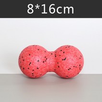 토구 트라택 피트니스 마사지 볼 세트 요가 롤러 라크로스, 레드 블랙 8-16cm, 1개