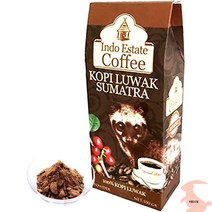 고소한원두 아라비카커피 ROASTER (분상 극세 갈이g) 수마트라산 카피루악 고급 원두 KOPI LUWAK SUMATRA 코피루악 [Indo Estate Coffe], 상품선택