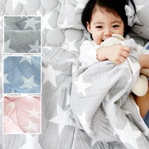 따숨 퓨어스타 무형광 순면 4겹거즈이불, 그레이