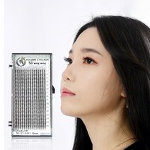 속눈썹연장재료 2D 3D 4D 5D 6D 10D 미앤비즈 윙윙 개별선택셋트 글루전처리제 셀프볼륨, C컬 0.07, 8mm