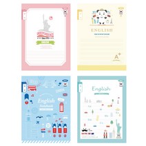 초등노트 3-6영어 10권/ 내지16매 10권세트 펜피아 영어노트 4선노트 알파벳 초등고학년용 남학생용 여학생용 남녀공용 문구 수업준비물 학용품 졸업 입학 선물