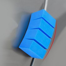 (벌크)커브도어가드4P 패키지 곡선 블루 휘어지는 문콕 방지, 단품, 4개