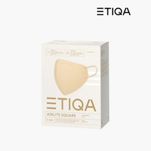 에티카 에어라이트 스퀘어 마스크 대형, 베이지, 10개입, 1개