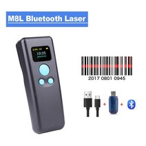 바코드스캐너 m8l 휴대용 무선 및 m8d 미니 블루투스 1d2d qr 리더 for, m8l 레이저 1d
