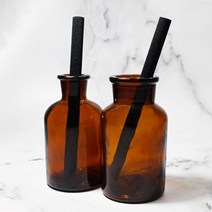 디퓨저용기 - 125ml 시약병 입구선택 (1cm 통통섬유스틱1개포함), 넓은 입구125ml