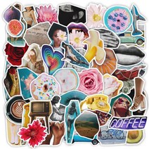 크리스마스 빈티지 10/30/50pcs 빈티지 Y2K 스티커 미적 오토바이 여행 기타 DIY 스케이트 보드 CarR 잡지, 03 50PCS