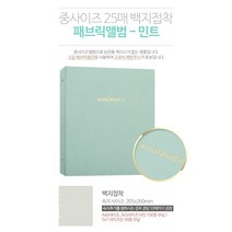 소울메이트 중사이즈 패브릭앨범 백지접착, 민트, 25매