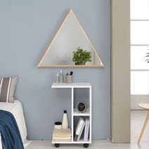 [라샘] 허니 삼각 벽거울 원목, 상품명:허니 삼각 벽거울 원목