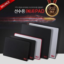 리썬즈몰 BoB 밥패드 일반 선수용 게이밍 마우스패드, 밥패드 오바로크 레드로고 블랙, 1개