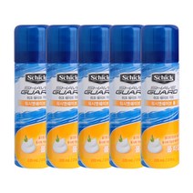 쉬크 쉐이브가드 쉐이빙폼 워시앤쉐이브 220ml 5개, 쉐이빙폼 220ml 워시앤쉐이브폼