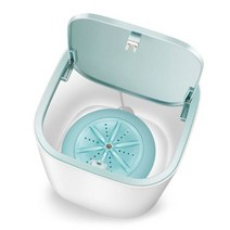 접이식미니세탁기 미니 접이식 세탁기 행주 소형 자취방 통돌이 자동 가정용 탈수 tube3-5kg 세척 건조 속옷 케어 클리너 드롭 배송, 푸른