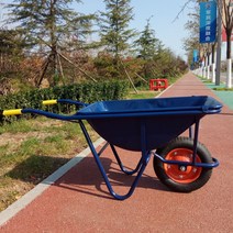 건설 현장 원예 쓰레기 덤프 트럭 수레 농업 트롤리, 두꺼운 외발 자전거 솔리드 휠, 1개