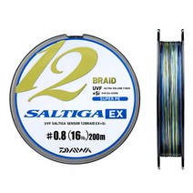 다이와 UVF 솔티가12 브레이드EX+Si 400m 오색컬러 12합사 바다 선상 루어 낚시줄 원줄 합사줄, 400m 3.0호 55LB