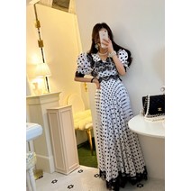 리본마켓 / 디너 도트 맥시 롱원피스