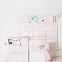 캘린더봉투 (가로형) 편지지봉투 예쁜봉투 봉투 편지봉투 우편봉, 색상:Pink(핑크)