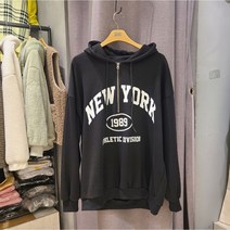 레겐보겐 [뉴코아 인천점] 남녀 공용 뉴욕 반집업 아노락 후드 티셔츠 ( 2Color )
