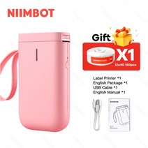 label printer niimbot d11 label maker Thermal 휴대용 mini pocket label printer name price sticker 종이 롤, d11 핑크, 협력사