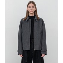 INSILENCE 소프트 울 래글런 블루종 MELANGE GREY Soft Wool Raglan Blouson GRAY