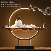 인센스 챔버 나그참파 콘 홀더 LED 세라믹 향로, 3.C