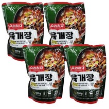 국산소고기 육개장 500g x 4팩 대파 토란대 사골엑기스 양지육수함유 간편즉석국 자취음식, 1개