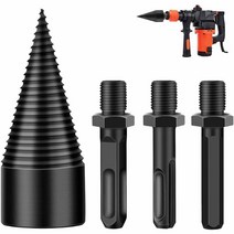장작 나무 쪼개는 기계 도구 파쇄기 장비, 6. 기둥 3종 + 32mm 나무 쪼개기 드릴