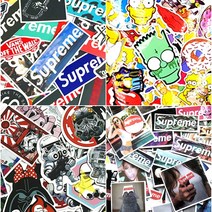 슈프림 스투시 심슨 스타워즈 캐리어 스티커, 슈프림 64종 스티커