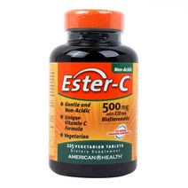 아메리칸헬스 에스터-C 500mg 시트러스 바이오플라보노이드 베지테리안 타블렛, 225개입, 1개