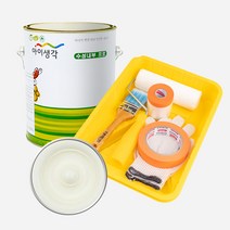 삼화페인트 아이생각 친환경 수성내부프로 4L + 도구세트, 치즈케이크