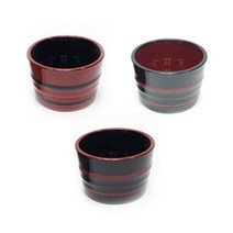 멜라민 모밀장국 소자 3종류 93x65mm, 흑 모밀공기