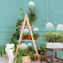 파인굿즈 LED 우산 식물등 식물 다육이 로즈마리 키우는법 성장 생장 재배 램프 홈가드닝 조명, 우산식물등-화이트