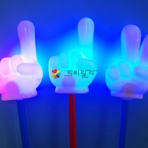 (3개세트) LED 손가락 지시봉 가위바위봉 형광 포인터 수업 교육 발표 공부방 복불복 막대 묵찌빠 지휘봉, 01.LED왕관봉