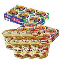 농심 육개장 사발면 6입+김치 사발면 6입+짜파게티 범벅 6입 컵라면 맛있는 라면 즉석 한끼 간식 밥 라멘 점심 박스 면 추천 종류 가격 차박 음식 여행 캠핑 야식