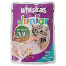 [바니펫] 위스카스 키튼 파우치(참치)80g, 단일속성