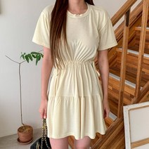 겟잇미 / 우나니 여성 캉캉 반팔 미니원피스