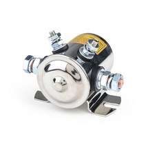 솔레노이드 솔 밸브 벨브 연속 듀티 릴레이 니켈 도금 골프 카트 윈치 마린 인 러쉬 최대 300A 12VDC, [01] WHITE