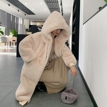 해외 수입 롱후리스 날씬해 보이는 품절임박 털코트 환절기 오버핏후리스 양면 임산부 50대 여자