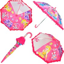 여아 캐치티니핑 예쁜 우산 유아 안전 투명 창 핑크40