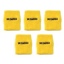 엠파이어 스포츠 손목아대 땀흘림 방지 손목보호 밴드 세트(5pcs), 노랑