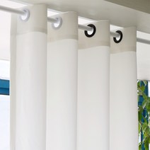 라움스튜디오 화이트 암막커튼 (아일렛) 맞춤제작