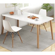 크림우드 원룸 테이블 식탁 세트 2인용 식탁 의자2, 2인세트(2인식탁 의자2개_화이트)