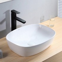 DH-0011 도기볼세면기 탑볼세면기-BT세면대 세면기 세면볼 도기볼, CH 엔틱블랙 유리볼 자동폽업, P트랩(벽배수) 32cm