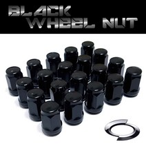 카런 삼성차종 순정교체형 패션 컬러 휠너트 (M12x1.25 19mm) - 블랙