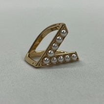 트윌리 스카프링 고리 V형 골드