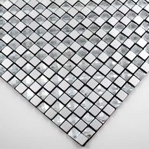 금속 타일 상가 인테리어 주택 주방 셀프시공 스티커, 금+금 백금 (입자 1.5 cm) 30x30