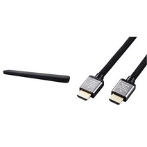 [세트 구매] 야마하 사운드 바 YAS-109 Alexa 탑재 HDMI DTS Virtual : X Bluetooth 대응 블랙 & 에레콤 HDMI 케이블 1m 프리미엄 4K 2K (60P) 대응 나일론 메쉬 케이블 알루미늄 커넥터 블랙 ECDH-HDP10SBK