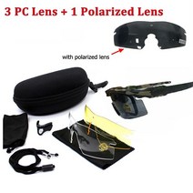 Tactical Polarized Sport Glasses Military Army Goggle Airsoft Shooting Glasses Men Outdoor UV400 Sun, 05 Camo 2 4 Lens