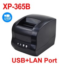 네임스티커 라벨 프린터 xprinter 80mm 열 20mm-80mm 바코드 블루투스, 협력사, EU 플러그, 365b-lan