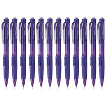 Pentel 트위스트 이레이즈 클릭 샤프 펜슬 0.5mm 12개, Violet, 12 Count (Pack of 1)