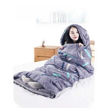 침낭 낚시 세탁가능 초경량 혹한기 캠핑 코튼침낭 순면 극동계 비박, 20-28 그을음 1.2KG (여름)