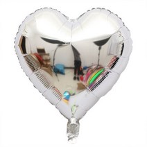 화동풍선 18inch S0ar Heart Round Shape Foil Balloon Helium Baloon Wedding Birthday Christmas Party Decor, CS001-TX07-1pcs